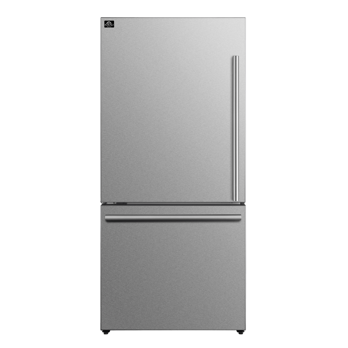 Forno Milano Espresso 31" Stainless 17.2 Cu.Ft W/ Ice Maker Bottom Freezer Refrigerator FFFFD1786-31S Refrigerators FFFFD1786-31S Wine Coolers Empire