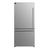 Forno Milano Espresso 31" Stainless 17.2 Cu.Ft W/ Ice Maker Bottom Freezer Refrigerator FFFFD1786-31S Refrigerators FFFFD1786-31S Wine Coolers Empire