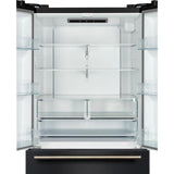 Forno Rivello 36 Inch French Door Black Refrigerator FFFFD1783-36BLK Refrigerators FFFFD1783-36BLK Wine Coolers Empire