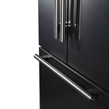 Forno Rivello 36 Inch French Door Black Refrigerator FFFFD1783-36BLK Refrigerators FFFFD1783-36BLK Wine Coolers Empire