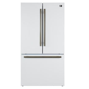 Forno Rivello 36 Inch French Door White Refrigerator FFFFD1783-36WHT Refrigerators FFFFD1783-36WHT Wine Coolers Empire