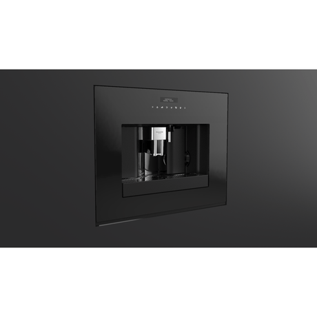 Fulgor Milano 24" Built-In Fully Automatic Coffee Machine, Black Glass - F7BC24B1 Coffee Dispensers F7BC24B1 Wine Coolers Empire