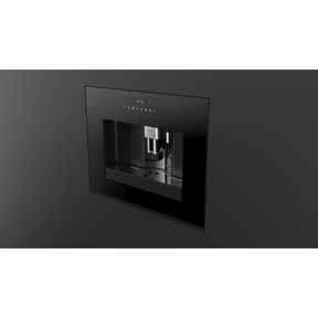 Fulgor Milano 24" Built-In Fully Automatic Coffee Machine, Black Glass - F7BC24B1 Coffee Dispensers F7BC24B1 Wine Coolers Empire