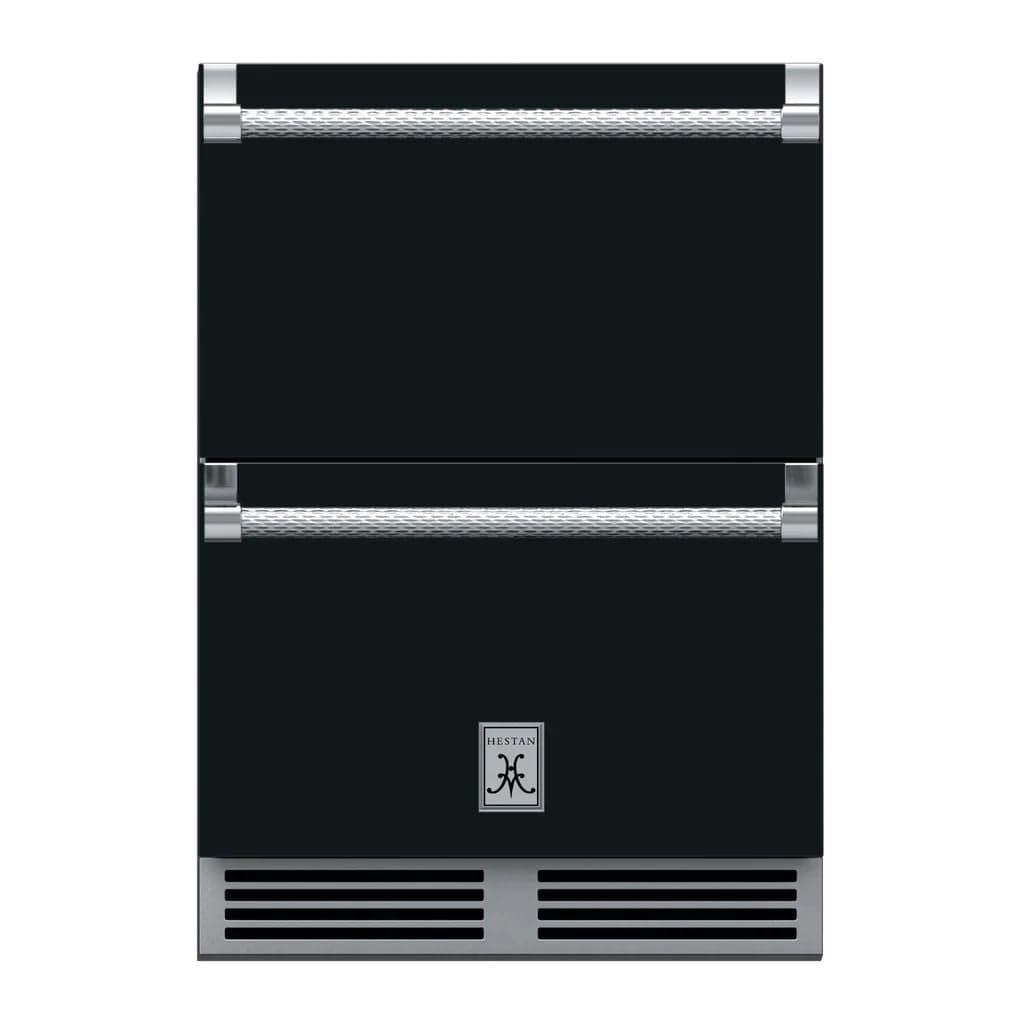 Hestan 24" Undercounter Refrigerator Drawer and Freezer Drawer - GRF Series Refrigerators GRFR24-BK Wine Coolers Empire