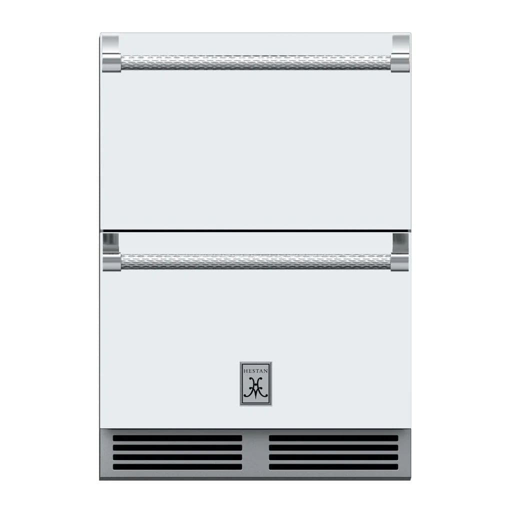 Hestan 24" Undercounter Refrigerator Drawer and Freezer Drawer - GRF Series Refrigerators GRFR24-WH Wine Coolers Empire