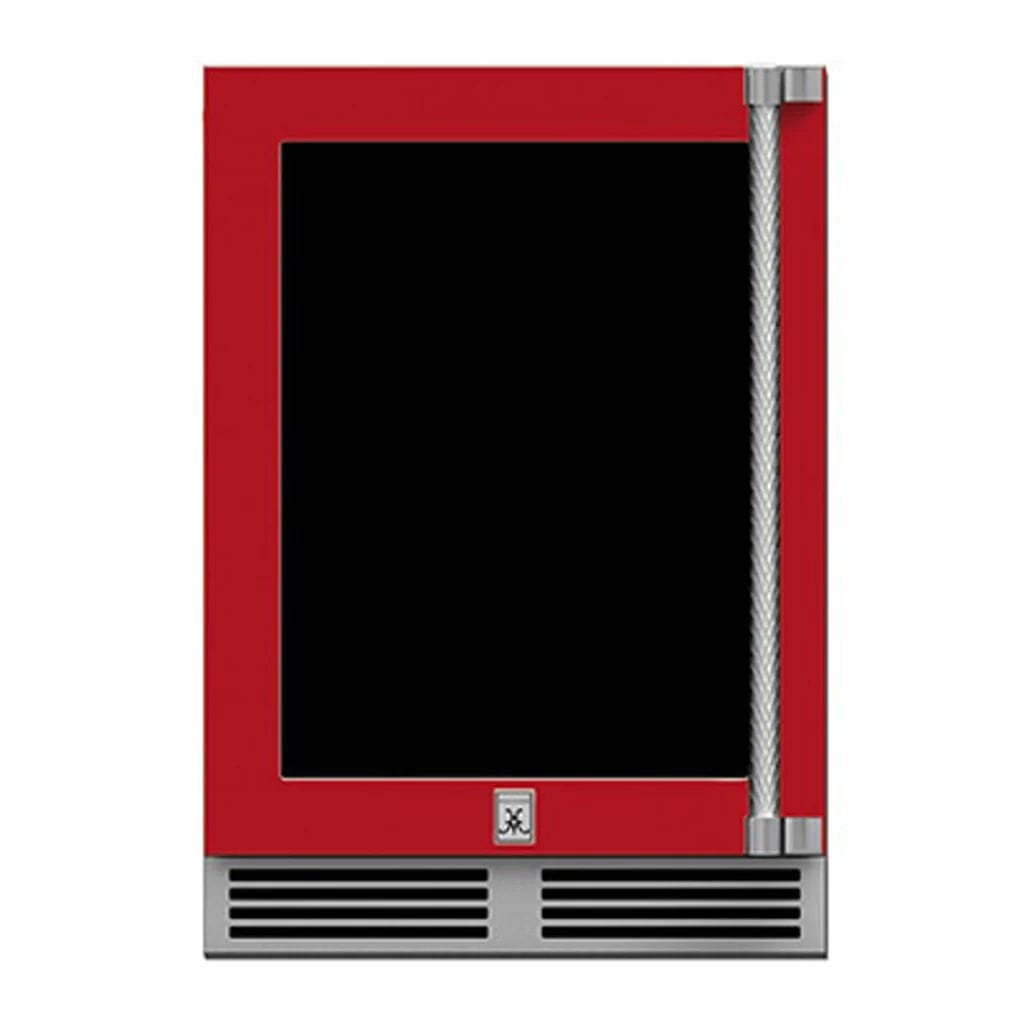 Hestan 24" Undercounter Refrigerator (Glass Door) - GRGR Series Refrigerators GRGL24-RD Wine Coolers Empire