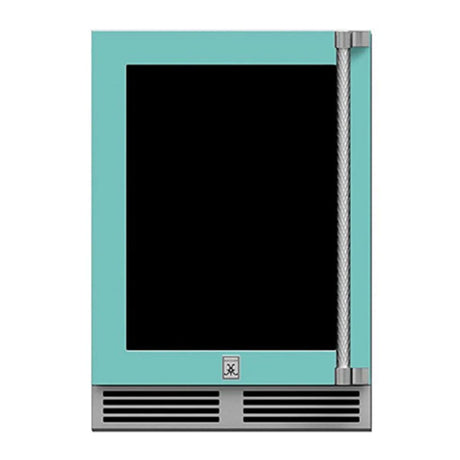 Hestan 24" Undercounter Refrigerator (Glass Door) - GRGR Series Refrigerators GRGL24-TQ Wine Coolers Empire