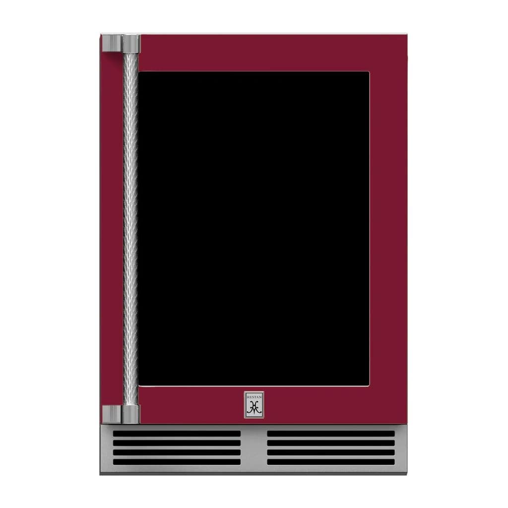 Hestan 24" Undercounter Refrigerator (Glass Door) - GRGR Series Refrigerators GRGR24-BG Wine Coolers Empire