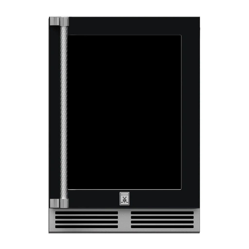 Hestan 24" Undercounter Refrigerator (Glass Door) - GRGR Series Refrigerators GRGR24-BK Wine Coolers Empire