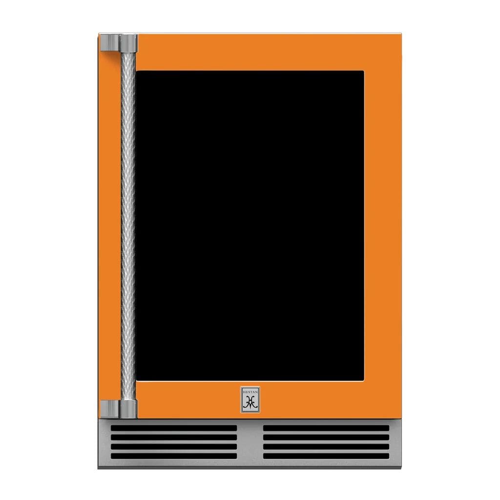 Hestan 24" Undercounter Refrigerator (Glass Door) - GRGR Series Refrigerators GRGR24-OR Wine Coolers Empire