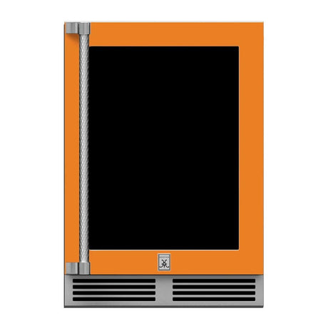 Hestan 24" Undercounter Refrigerator (Glass Door) - GRGR Series Refrigerators GRGR24-OR Wine Coolers Empire