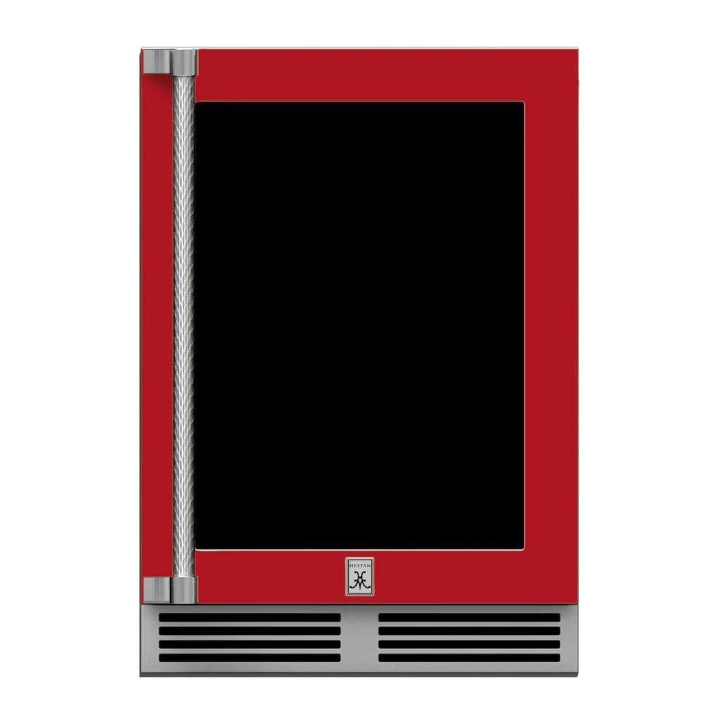 Hestan 24" Undercounter Refrigerator (Glass Door) - GRGR Series Refrigerators GRGR24-RD Wine Coolers Empire