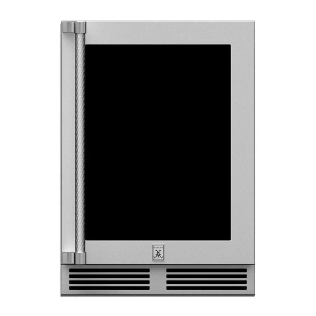 Hestan 24" Undercounter Refrigerator (Glass Door) - GRGR Series Refrigerators GRGR24 Wine Coolers Empire