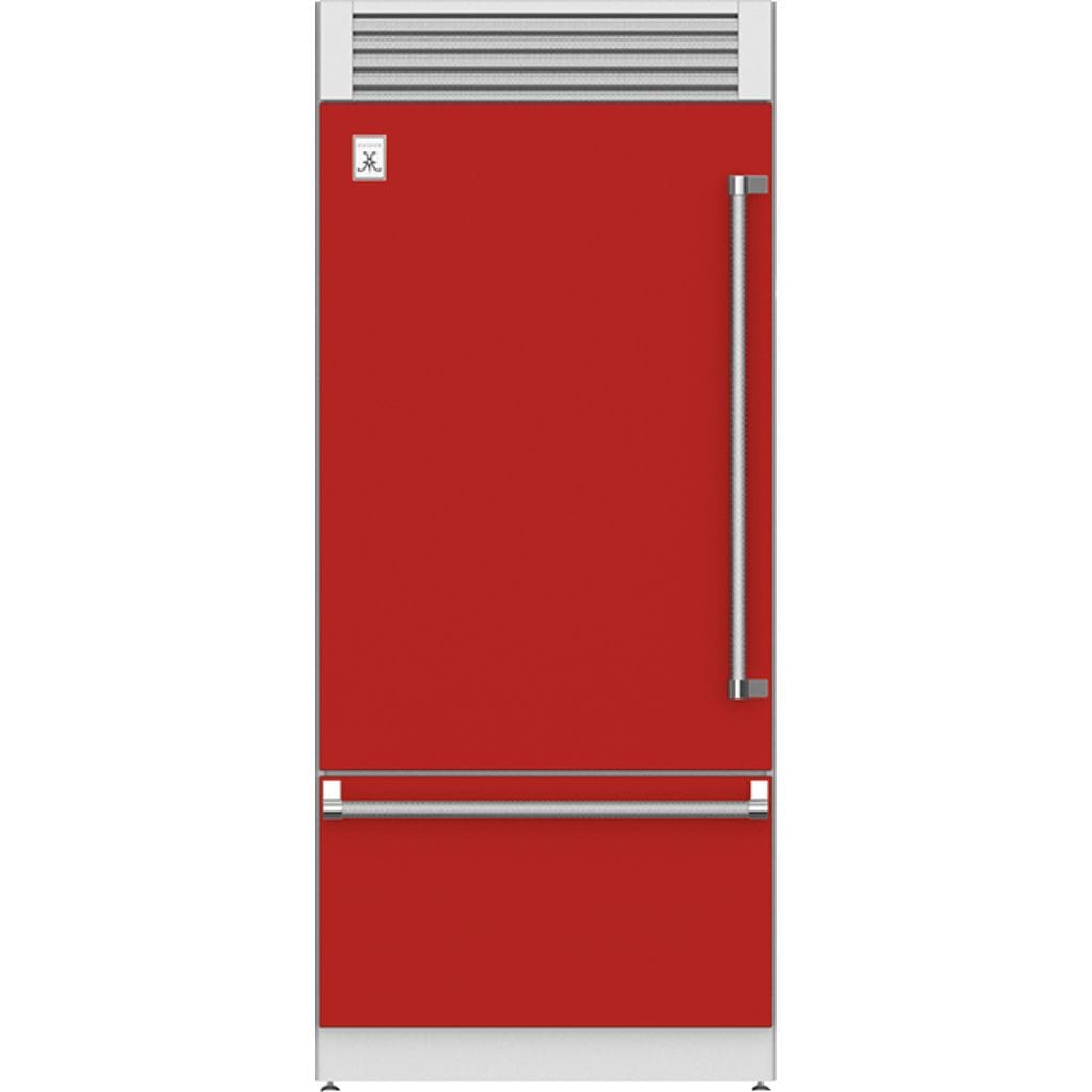 Hestan 36" Pro Style Bottom Mount, Top Compressor Refrigerator - KRP Series Refrigerators KRPL36-RD Wine Coolers Empire