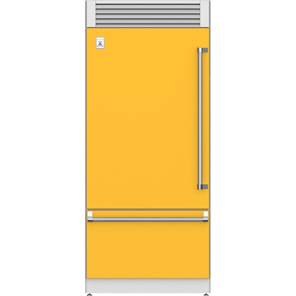 Hestan 36" Pro Style Bottom Mount, Top Compressor Refrigerator - KRP Series Refrigerators KRPL36-YW Wine Coolers Empire