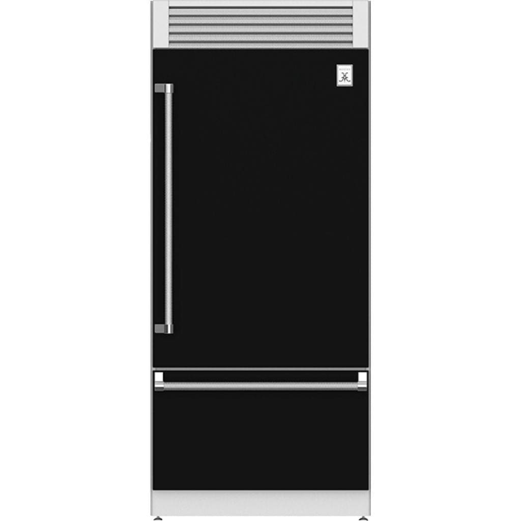 Hestan 36" Pro Style Bottom Mount, Top Compressor Refrigerator - KRP Series Refrigerators KRPR36-BK Wine Coolers Empire