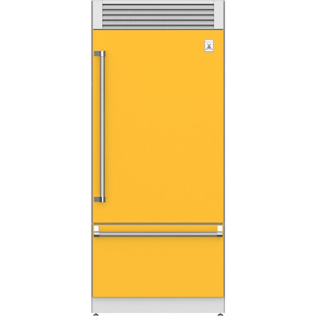 Hestan 36" Pro Style Bottom Mount, Top Compressor Refrigerator - KRP Series Refrigerators KRPR36-YW Wine Coolers Empire