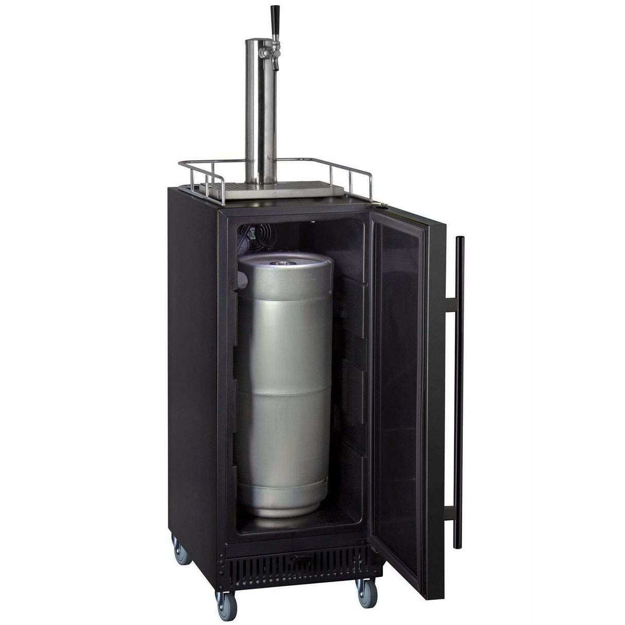 Kegco 15" Wide Cold Brew Coffee Single Tap Black Kegerator ICS15BBR Coffee Dispensers ICS15BBRNK Wine Coolers Empire