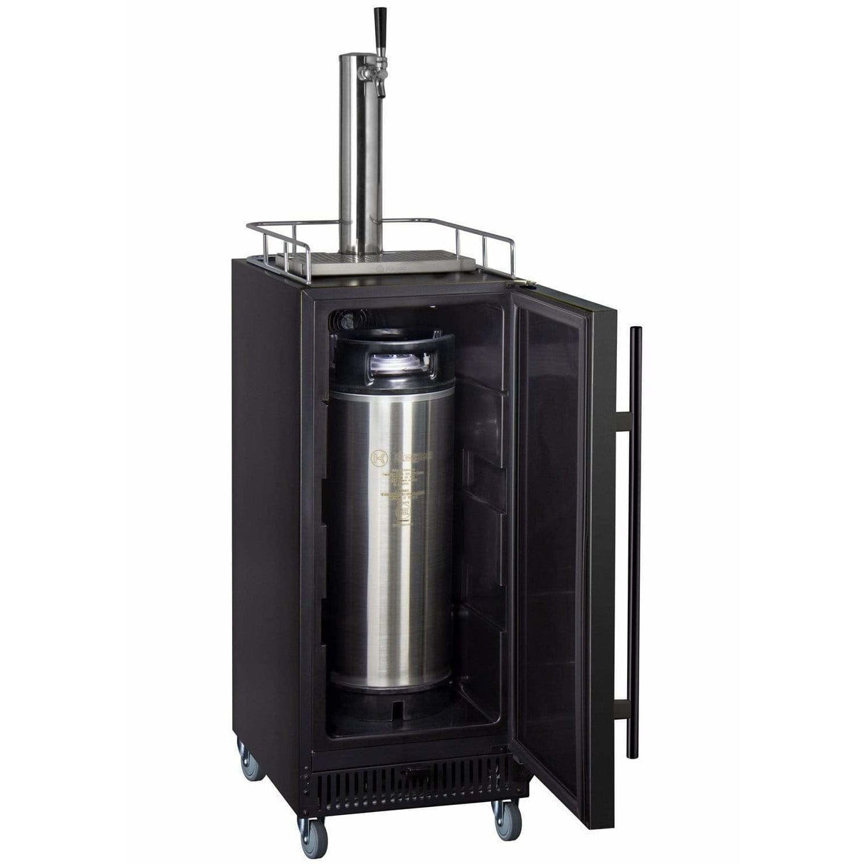 Kegco 15" Wide Cold Brew Coffee Single Tap Black Kegerator ICS15BBR Coffee Dispensers ICS15BBRNK Wine Coolers Empire