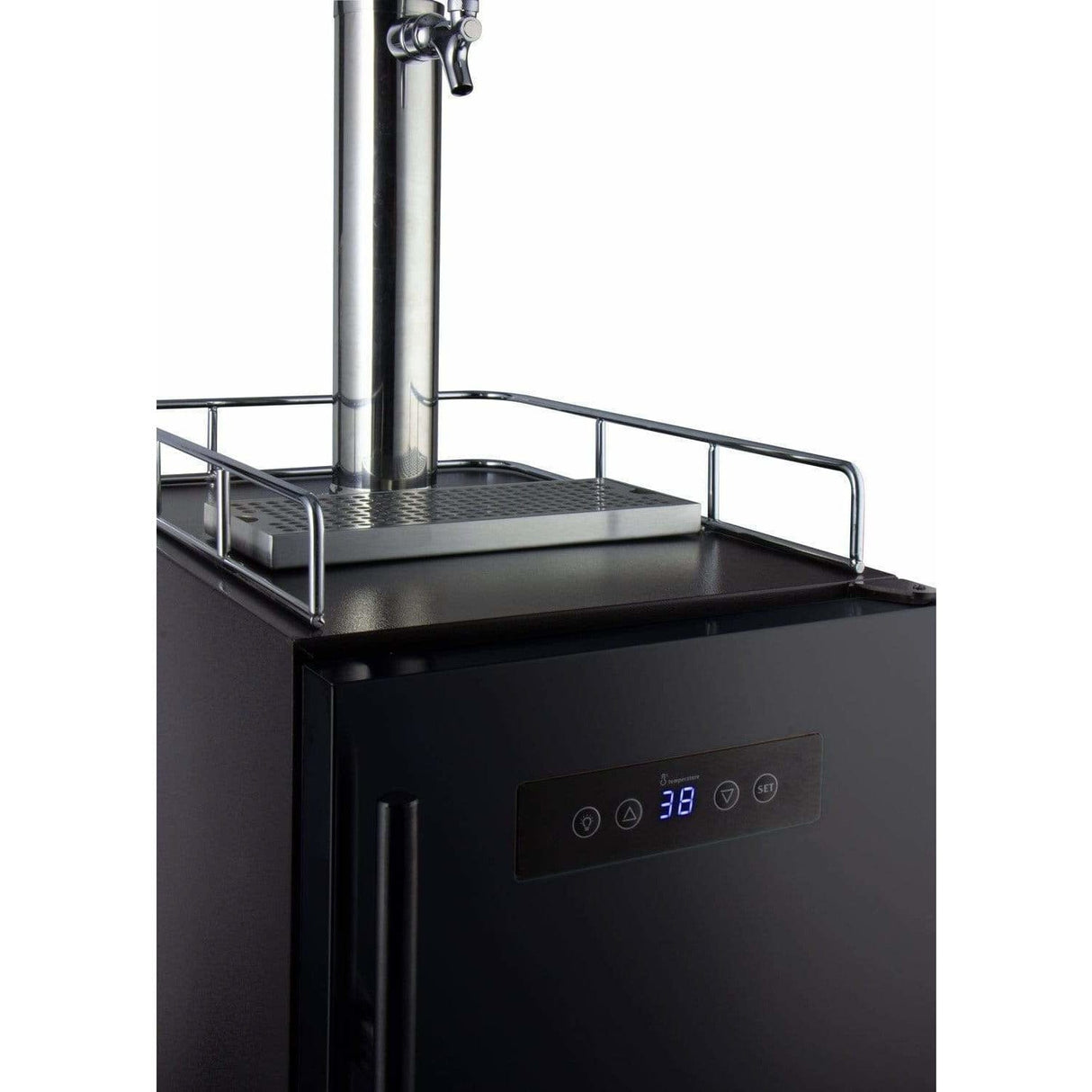 Kegco 15" Wide Cold Brew Coffee Single Tap Black Kegerator ICS15BBR Coffee Dispensers ICS15BBRNK Wine Coolers Empire