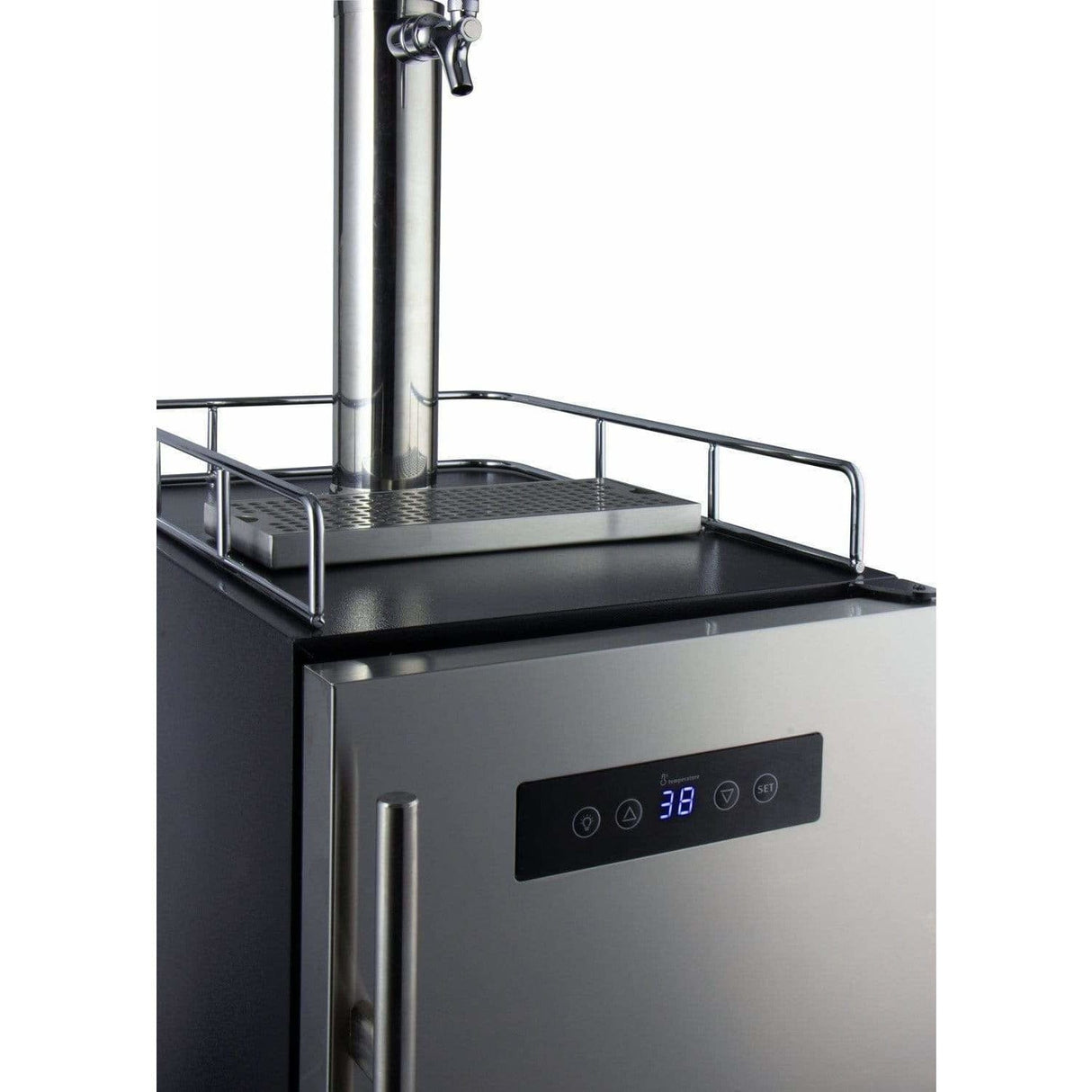 Kegco 15" Wide Cold Brew Coffee Single Tap Stainless Steel Kegerator ICS15BSR Coffee Dispensers ICS15BSRNK Wine Coolers Empire