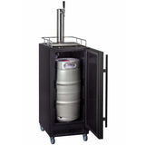 Kegco 15" Wide Kombucha Single Tap Black Kegerator KOM15BBR Kegerators KOM15BBRNK Wine Coolers Empire