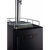 Kegco 15" Wide Kombucha Single Tap Black Kegerator KOM15BBR Kegerators KOM15BBRNK Wine Coolers Empire