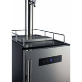 Kegco 15" Wide Kombucha Single Tap Stainless Steel Kegerator KOM15BSR Kegerators KOM15BSRNK Wine Coolers Empire