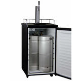 Kegco 20" Wide Cold Brew Coffee Single Tap Black Kegerator ICK19B-1 Coffee Dispensers ICK19B-1NK Wine Coolers Empire