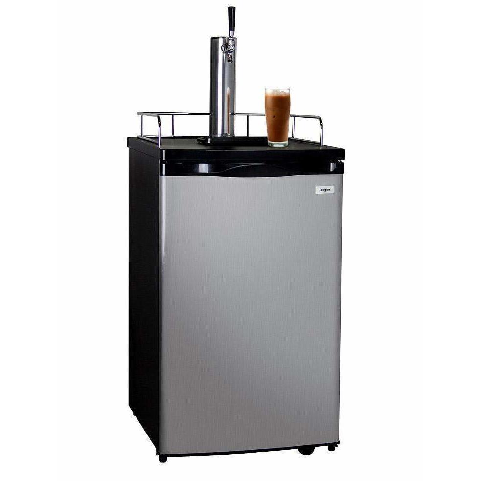 Kegco 20" Wide Cold Brew Coffee Single Tap Stainless Steel Single Tap Kegerator ICK19S-1 Coffee Dispensers ICK19S-1NK Wine Coolers Empire