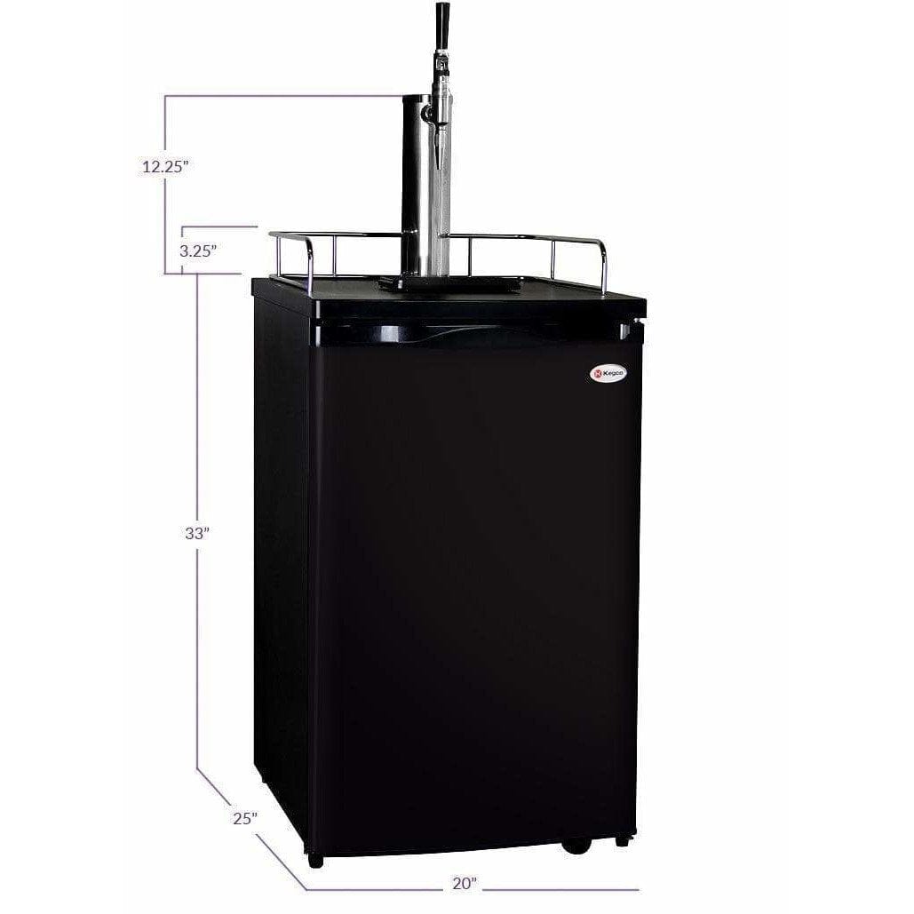 Kegco 20" Wide Guinness® Black Single Tap Kegerator K199B-G Kegerators K199B-GNK Wine Coolers Empire