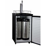 Kegco 20" Wide Kombucha Single Tap Black Kegerator KOM19B-1 Kegerators KOM19B-1NK Wine Coolers Empire