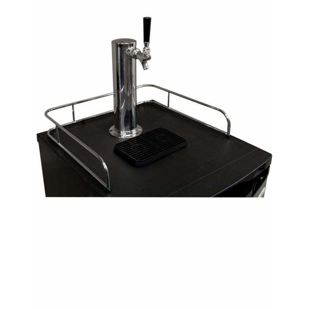 Kegco 20" Wide Kombucha Single Tap Black Kegerator KOM19B-1 Kegerators KOM19B-1NK Wine Coolers Empire