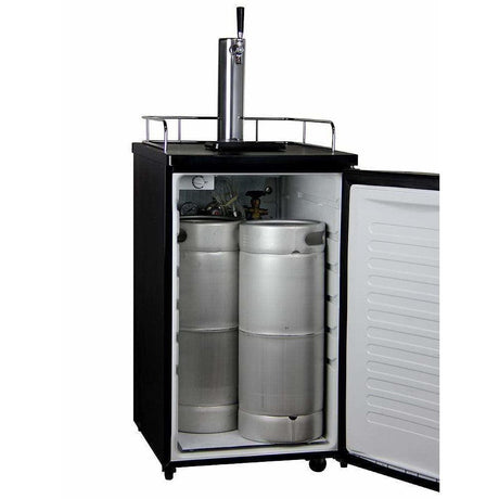 Kegco 20" Wide Kombucha Single Tap Stainless Steel Kegerator KOM19S-1 Kegerators KOM19S-1NK Wine Coolers Empire