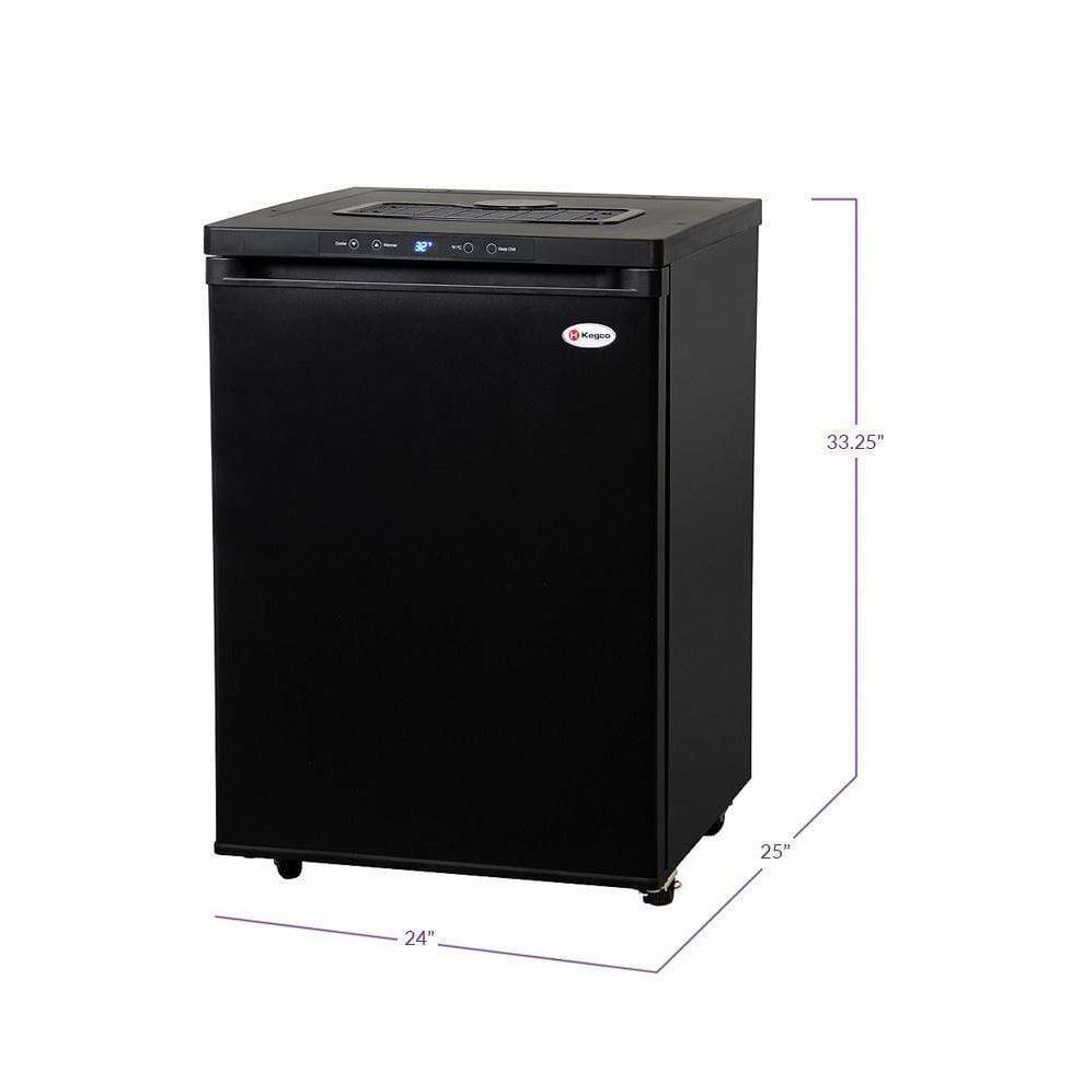 Kegco 24" Wide Black Digital Kegerator - Cabinet Only Kegerator MDK-309B-01 Kegerators MDK-309B-01 Wine Coolers Empire