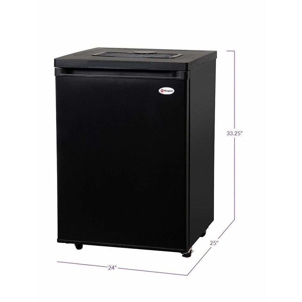 Kegco 24" Wide Black Kegerator - Cabinet Only Kegerator MDK-209B-01 Kegerators MDK-209B-01 Wine Coolers Empire