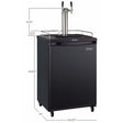 Kegco 24" Wide Cold Brew Coffee Dual Tap Black Kegerator ICZ163B-2 Coffee Dispensers ICZ163B-2NK Wine Coolers Empire