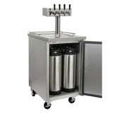 Kegco 24" Wide Cold Brew Coffee Four Tap All Stainless Steel Kegerator ICXCK-1S-4 Coffee Dispensers ICXCK-1S-4 Wine Coolers Empire