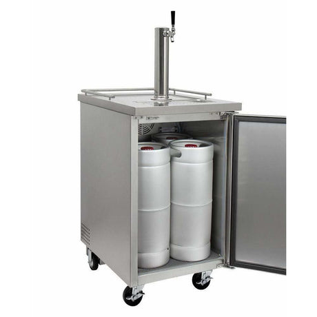 Kegco 24" Wide Cold Brew Coffee Single Tap All Stainless Steel Kegerator ICXCK-1S-1 Coffee Dispensers ICXCK-1S-1 Wine Coolers Empire