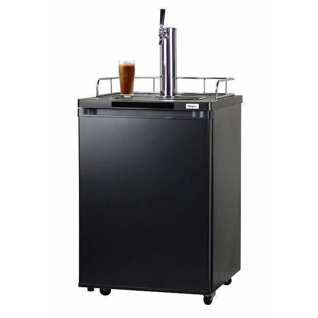 Kegco 24" Wide Cold Brew Coffee Single Tap Black Kegerator ICK20B-1 Coffee Dispensers ICK20B-1NK Wine Coolers Empire