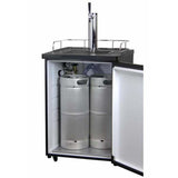 Kegco 24" Wide Cold Brew Coffee Single Tap Black Kegerator ICK20B-1 Coffee Dispensers ICK20B-1NK Wine Coolers Empire