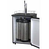 Kegco 24" Wide Cold Brew Coffee Single Tap Black Kegerator ICK20B-1 Coffee Dispensers ICK20B-1NK Wine Coolers Empire