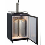 Kegco 24" Wide Cold Brew Coffee Single Tap Black Kegerator ICZ163B-1 Coffee Dispensers ICZ163B-1NK Wine Coolers Empire