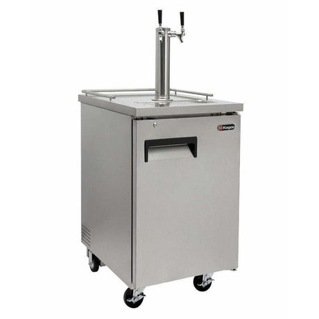 Kegco 24" Wide Dual Tap All Stainless Steel Kegerator XCK-1S-2 Kegerators XCK-1S-2 Wine Coolers Empire