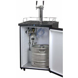 Kegco 24" Wide Dual Tap Black Digital Kegerator K309B-2 Kegerators K309B-2NK Wine Coolers Empire