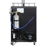 Kegco 24" Wide Dual Tap Black Home Brew Kegerator HBK309B-2 Kegerators HBK309B-2NK Wine Coolers Empire