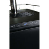 Kegco 24" Wide Dual Tap Black Home Brew Kegerator HBK309B-2 Kegerators HBK309B-2NK Wine Coolers Empire
