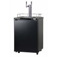 Kegco 24" Wide Dual Tap Black Kegerator K209B-2 Kegerators K209B-2NK Wine Coolers Empire