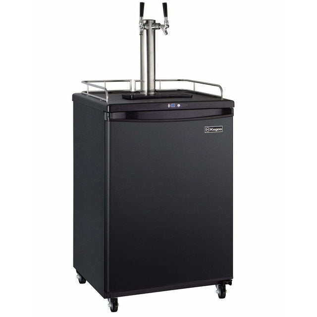 Kegco  24" Wide Dual Tap Black Kegerator Z163B-2 Kegerators Z163B-2NK Wine Coolers Empire