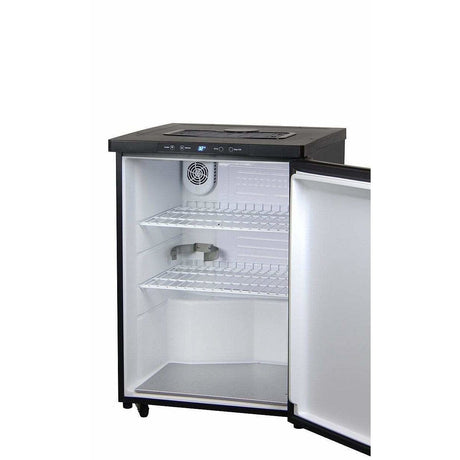 Kegco 24" Wide Dual Tap Black Stainless Steel Digital  Kegerator K309X-2 Kegerators K309X-2NK Wine Coolers Empire